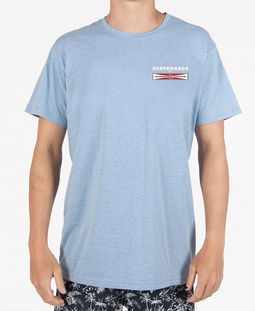 GS 59 Back Print Tee | Sea Blue Marle