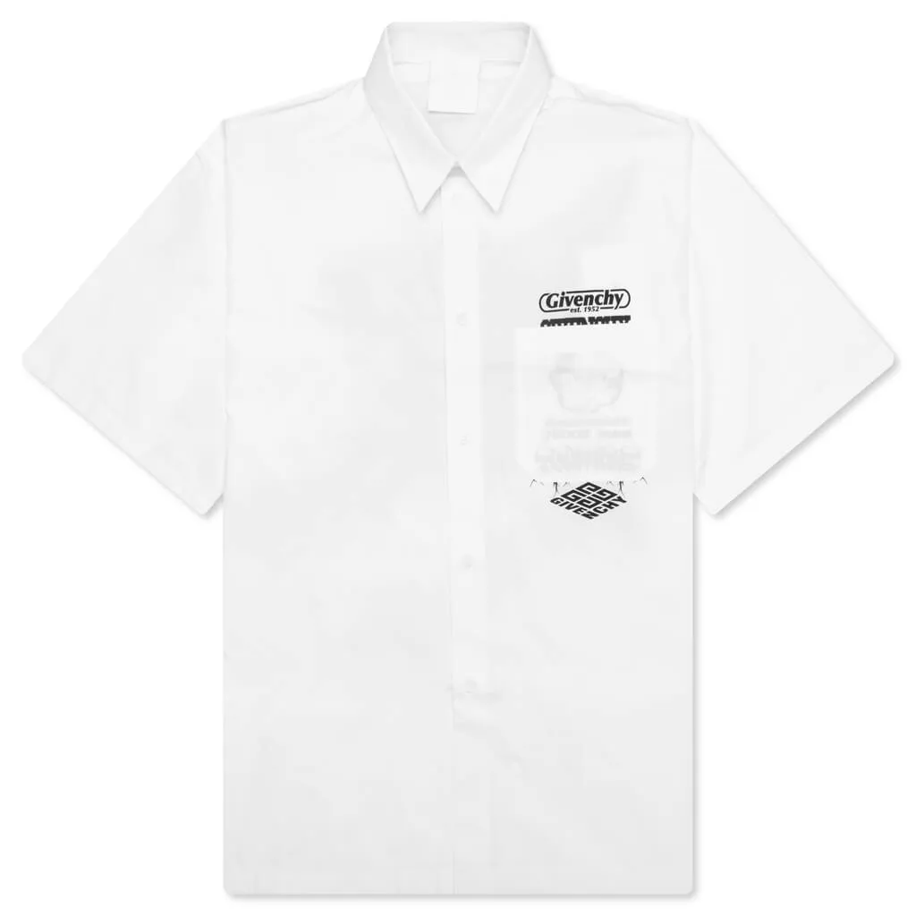 Hawaii Shirt w/ Front Pocket - White