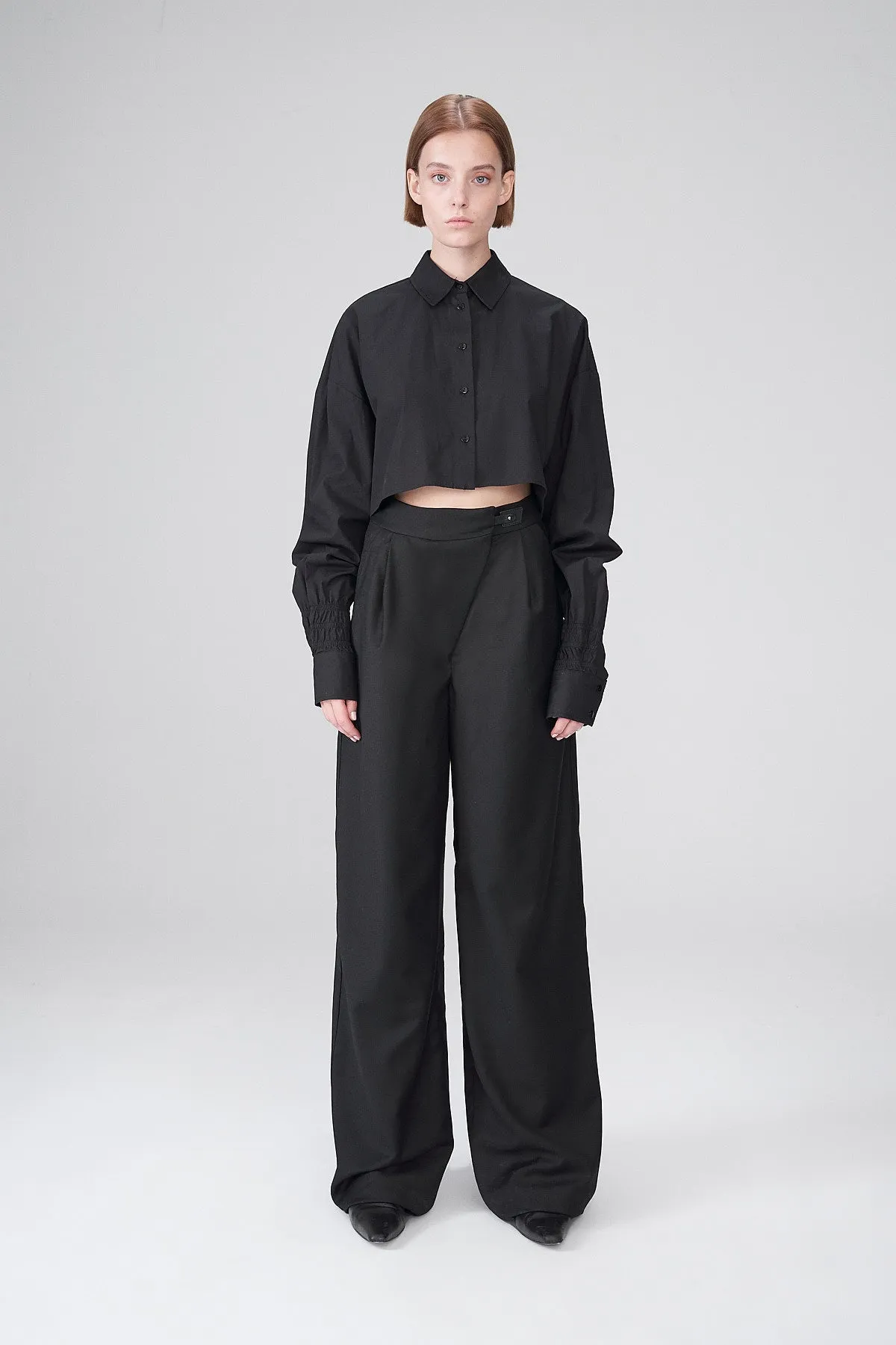 Joana - Black Wool Pants