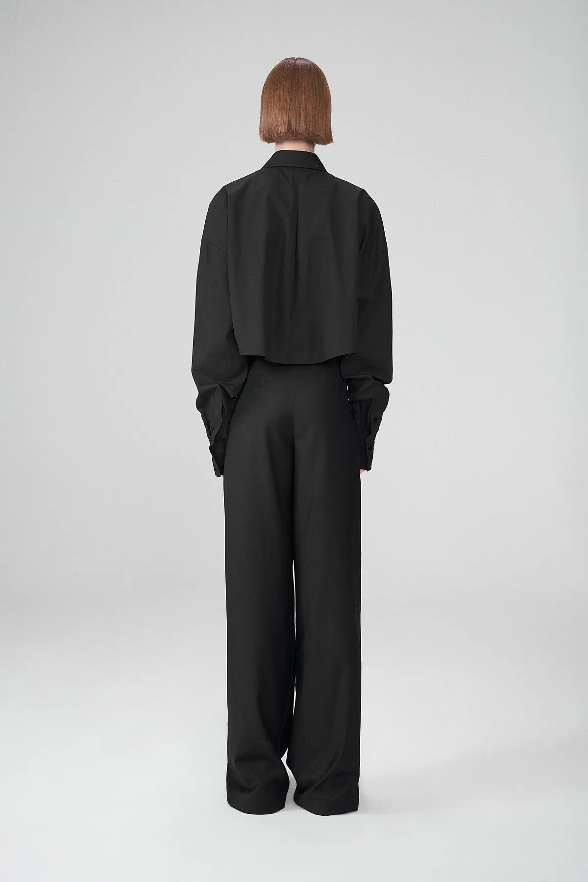 Joana - Black Wool Pants