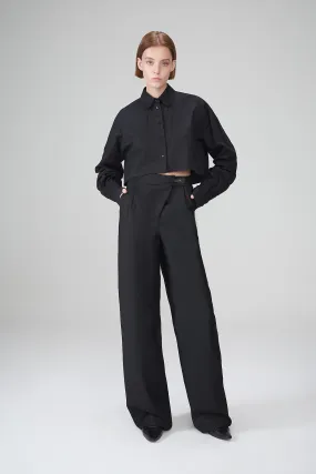 Joana - Black Wool Pants