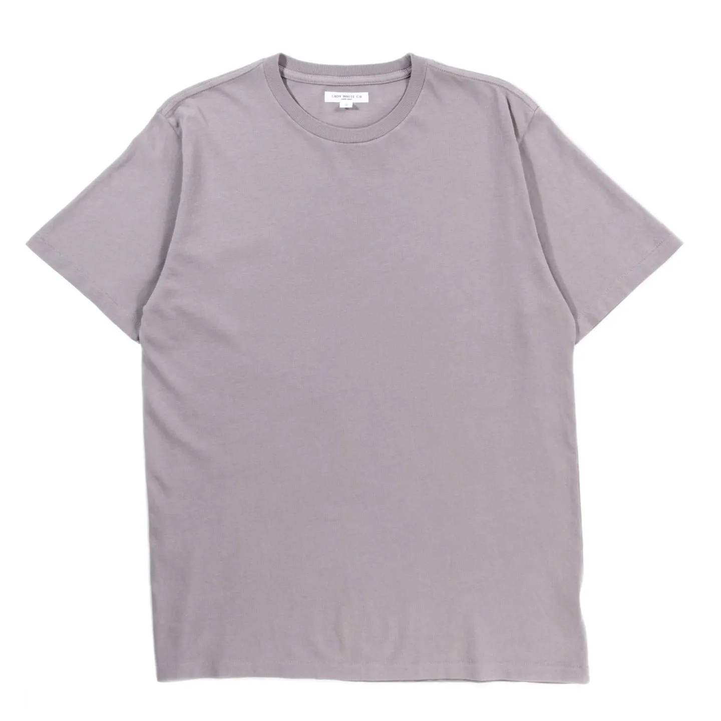 LADY WHITE CO. LITE JERSEY T-SHIRT TRUE GREY