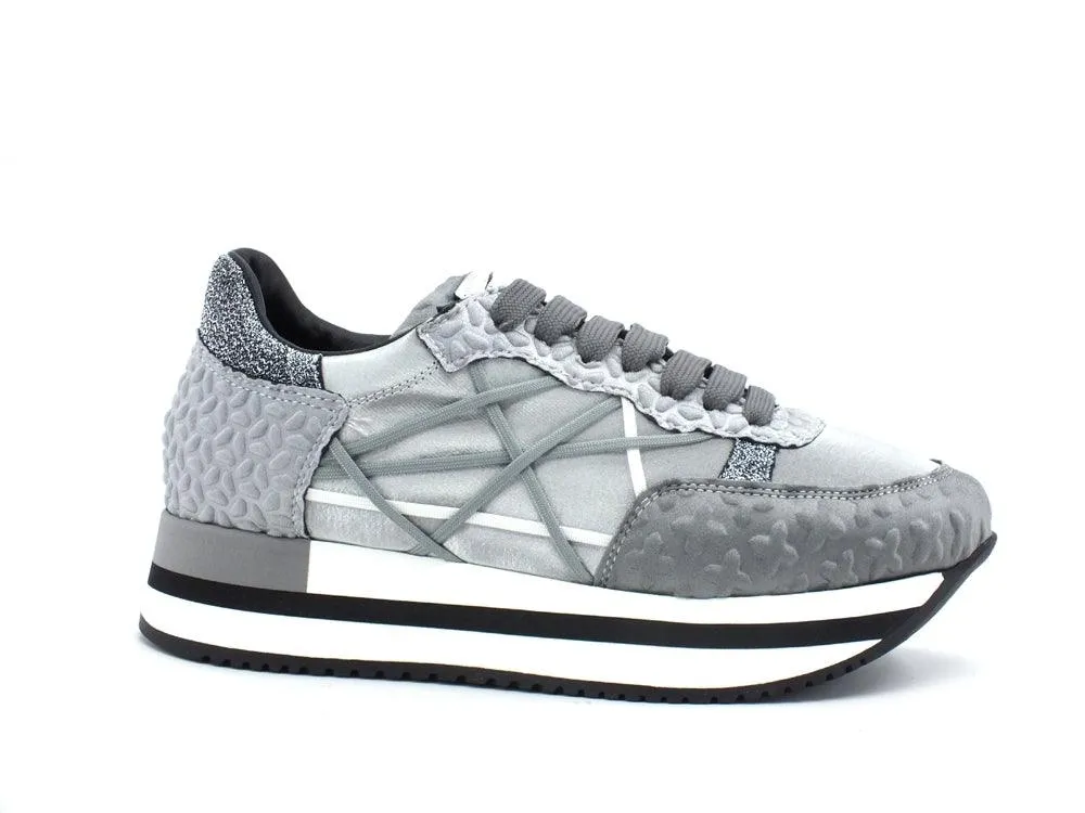 LAKE Mr. Big Cross R Sneaker Silver C05-CRO