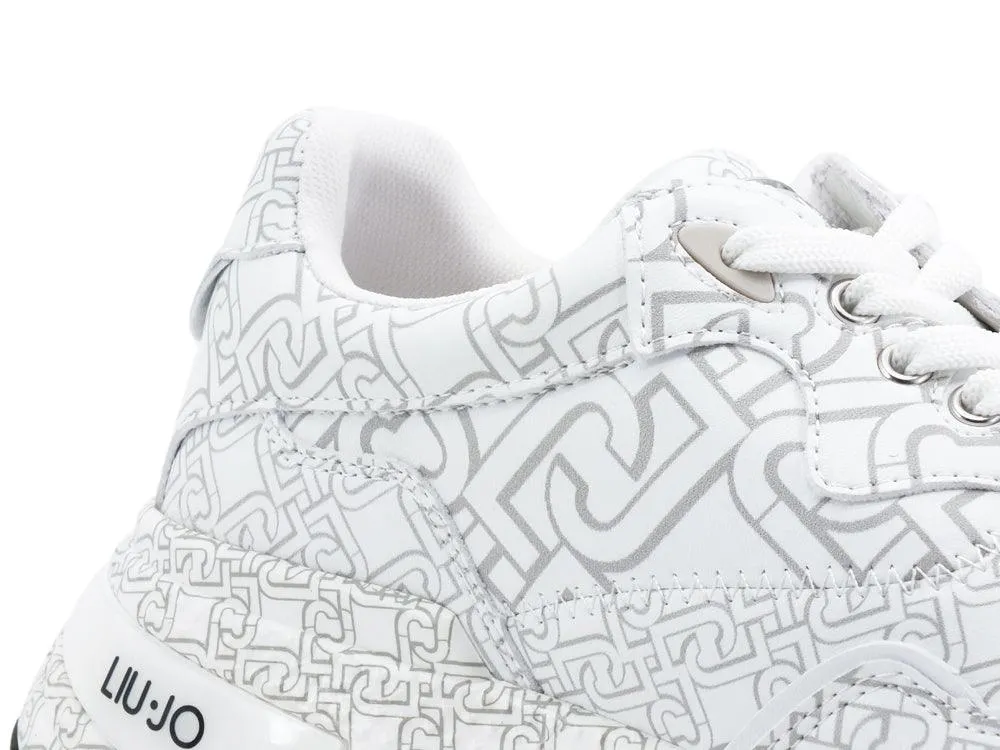 LIU JO Hoa 10 Sneaker Stampa Logo White BA1037EX057