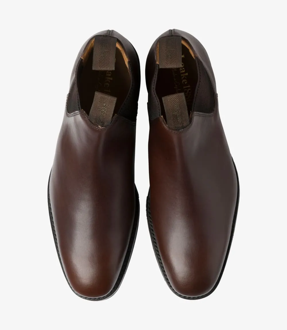 LOAKE Chastworth Boot - Dark Brown Waxy