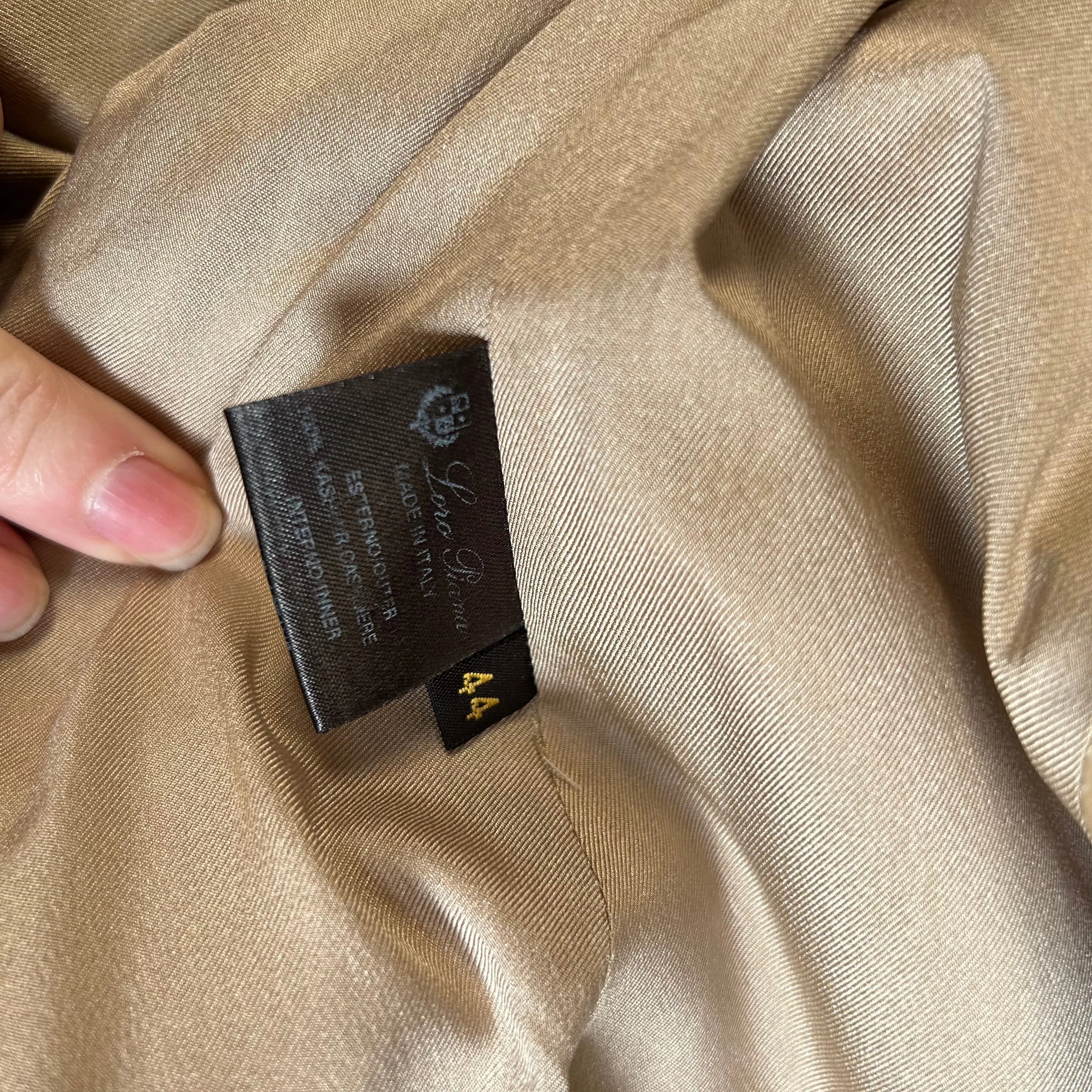 Loro Piana £3000 Beige Marl Cashmere Jacket M