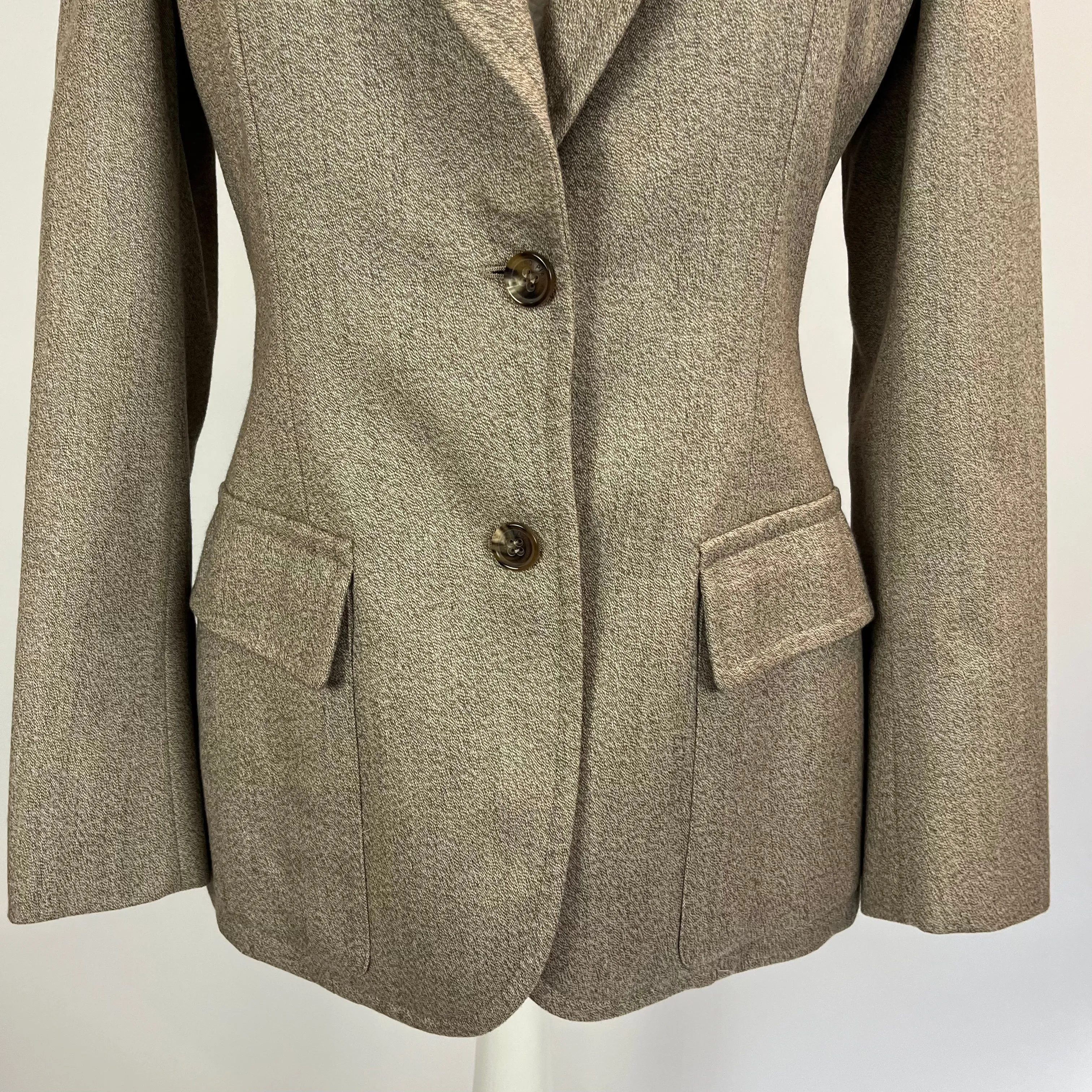 Loro Piana £3000 Beige Marl Cashmere Jacket M