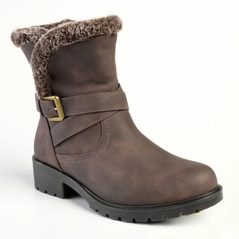 Madison Faith Ankle Boots - Chocolate