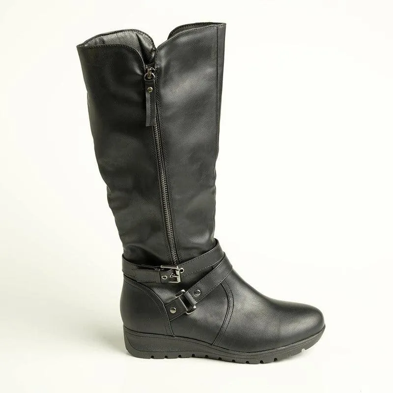 Madison Mandy Long Boot - Black