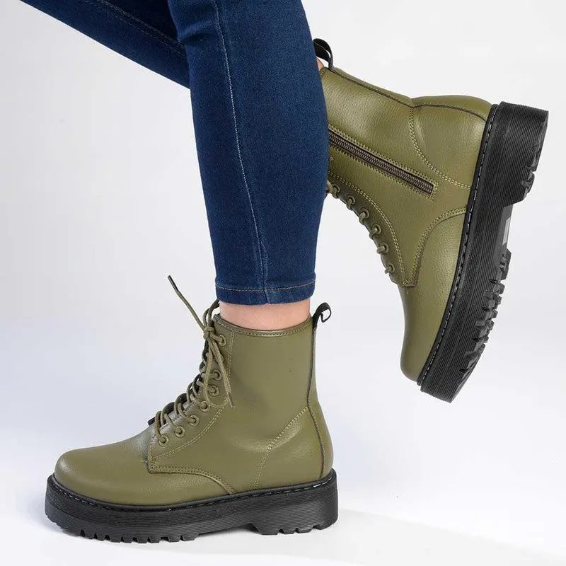 Madison Savannah Military Boot - Olive