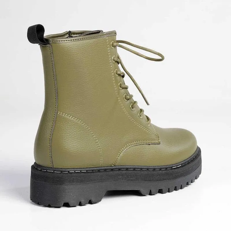 Madison Savannah Military Boot - Olive