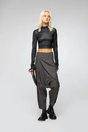 Magda - Grey Wool Pants