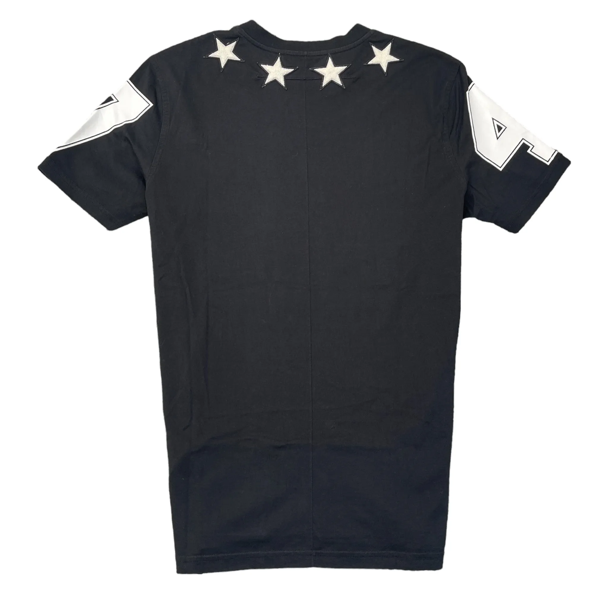 Men's Applique Stars T-Shirt Black Size M