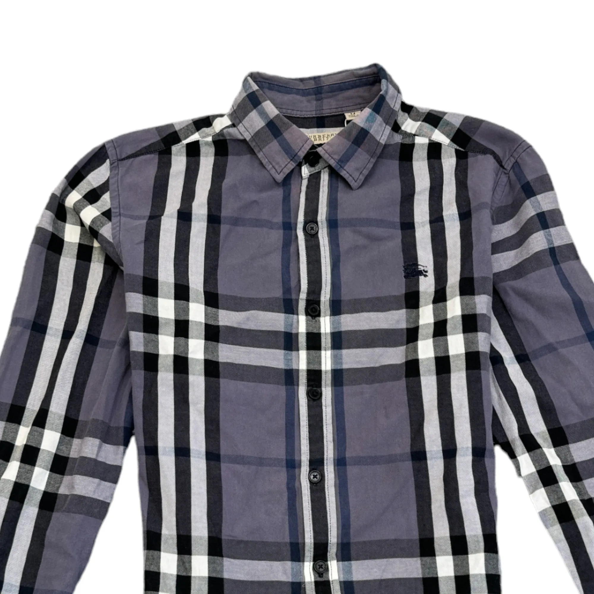 Men's Checkered Shirt Blue Size M