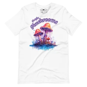 Men's Magic Mushrooms Watercolor Graphic T-Shirt