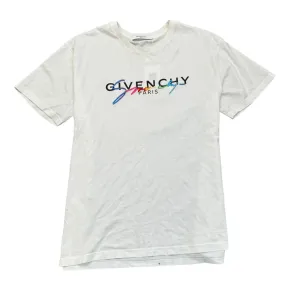 Men's Rainbow Logo T-Shirt White Size XL