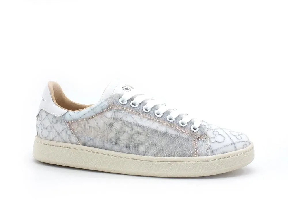 MOA Master Of Arts Disney Sneaker Jacquard Gallery Mickey Mouse White Lux Silver MD623