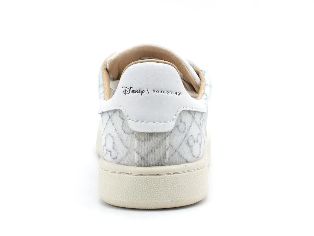 MOA Master Of Arts Disney Sneaker Jacquard Gallery Mickey Mouse White Lux Silver MD623