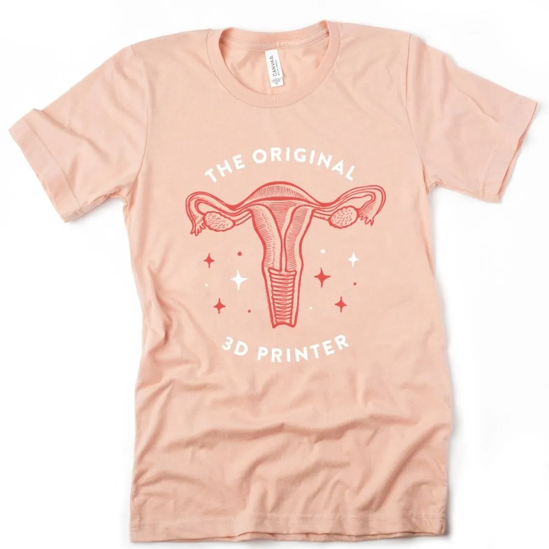 Original 3D Printer Uterus Tee