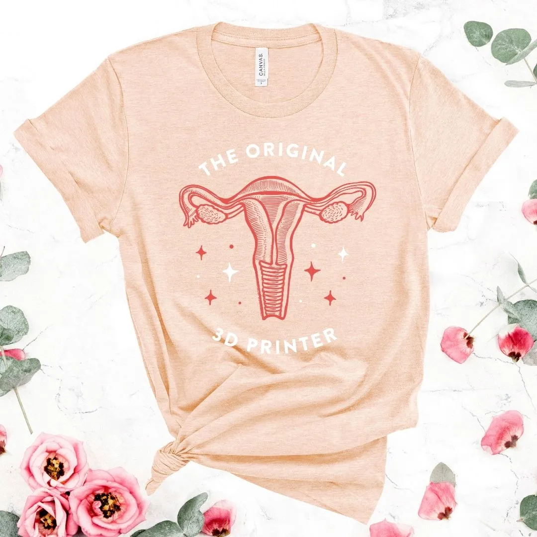 Original 3D Printer Uterus Tee