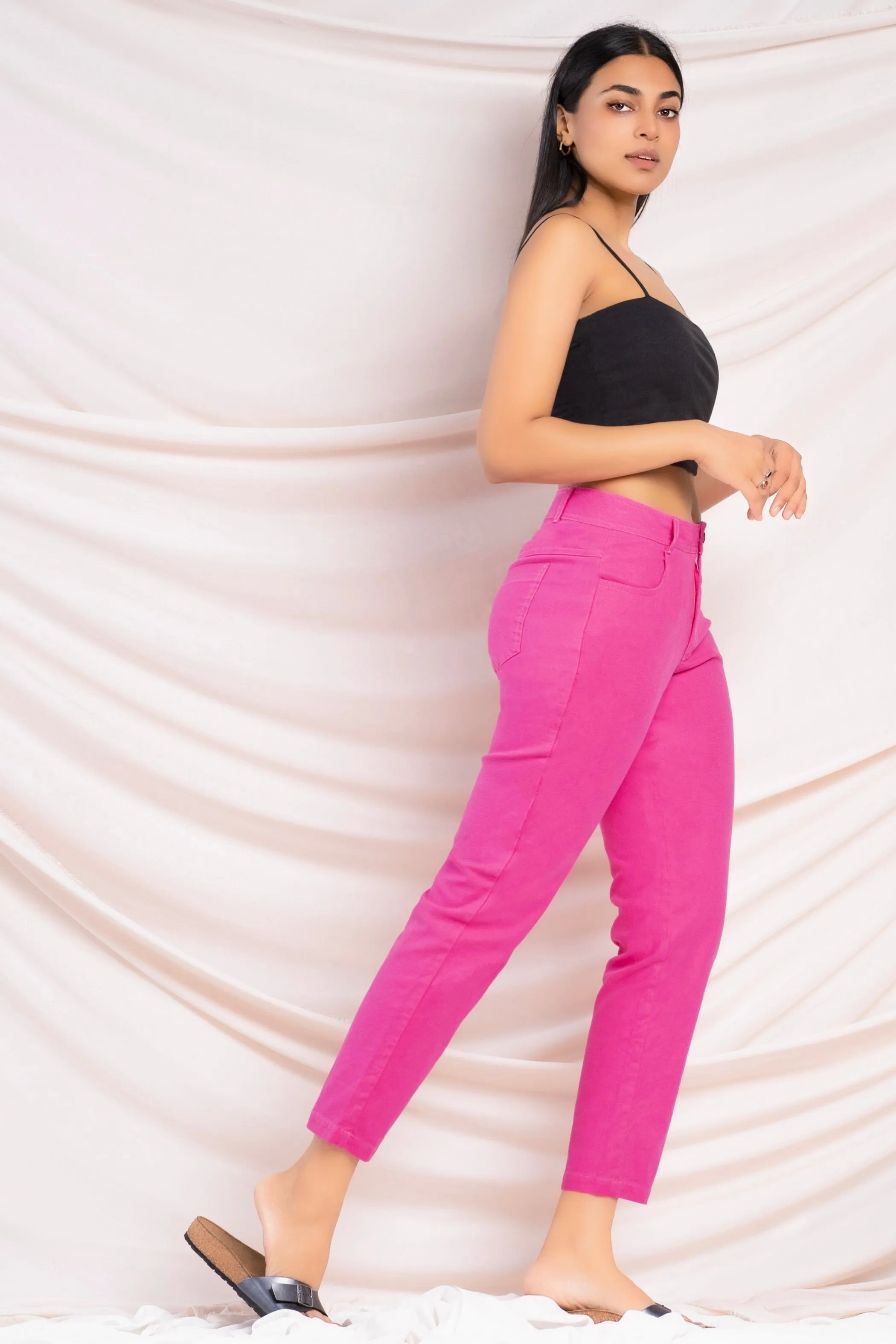 Pink Slim Fit Pant