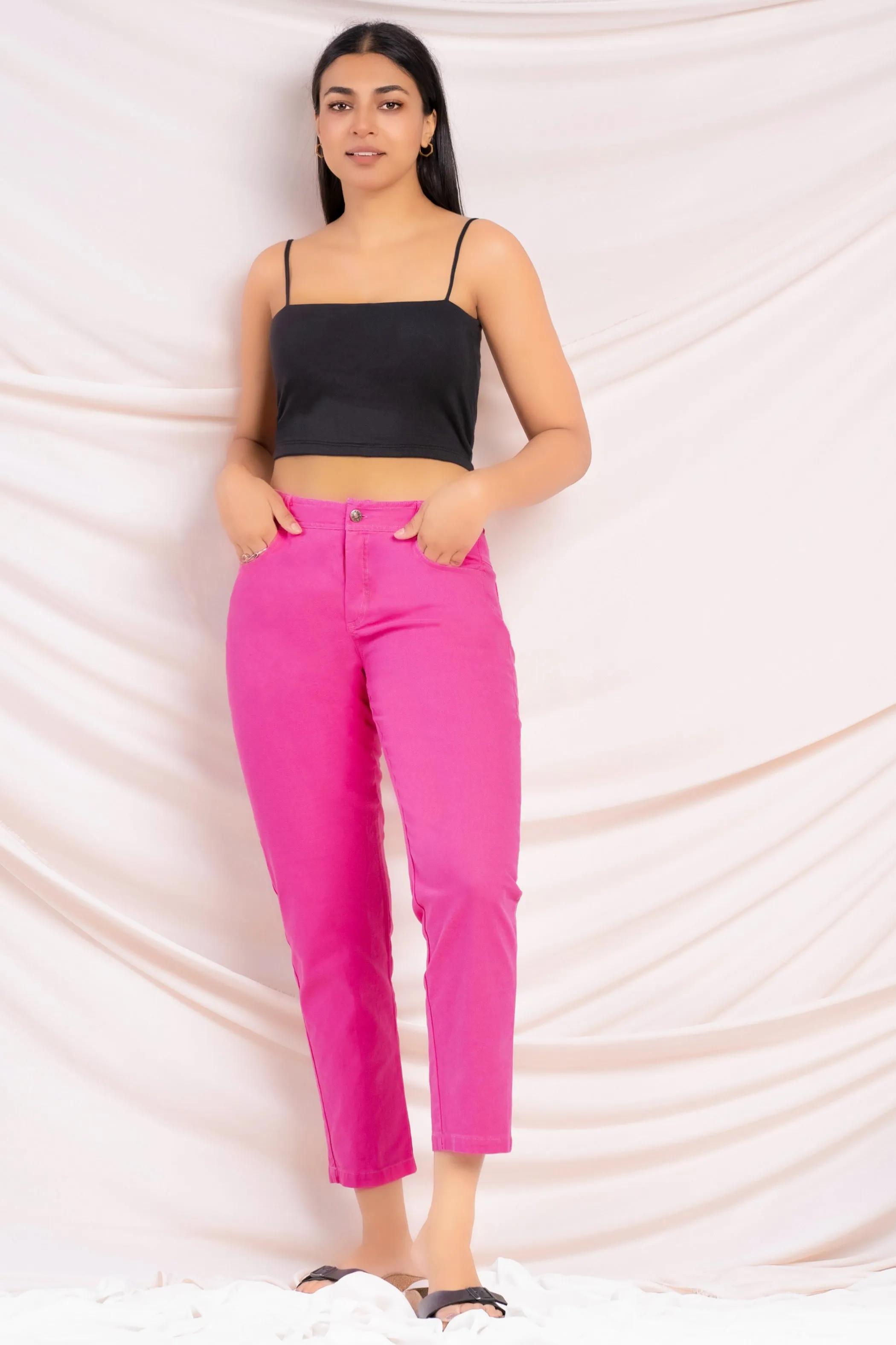 Pink Slim Fit Pant