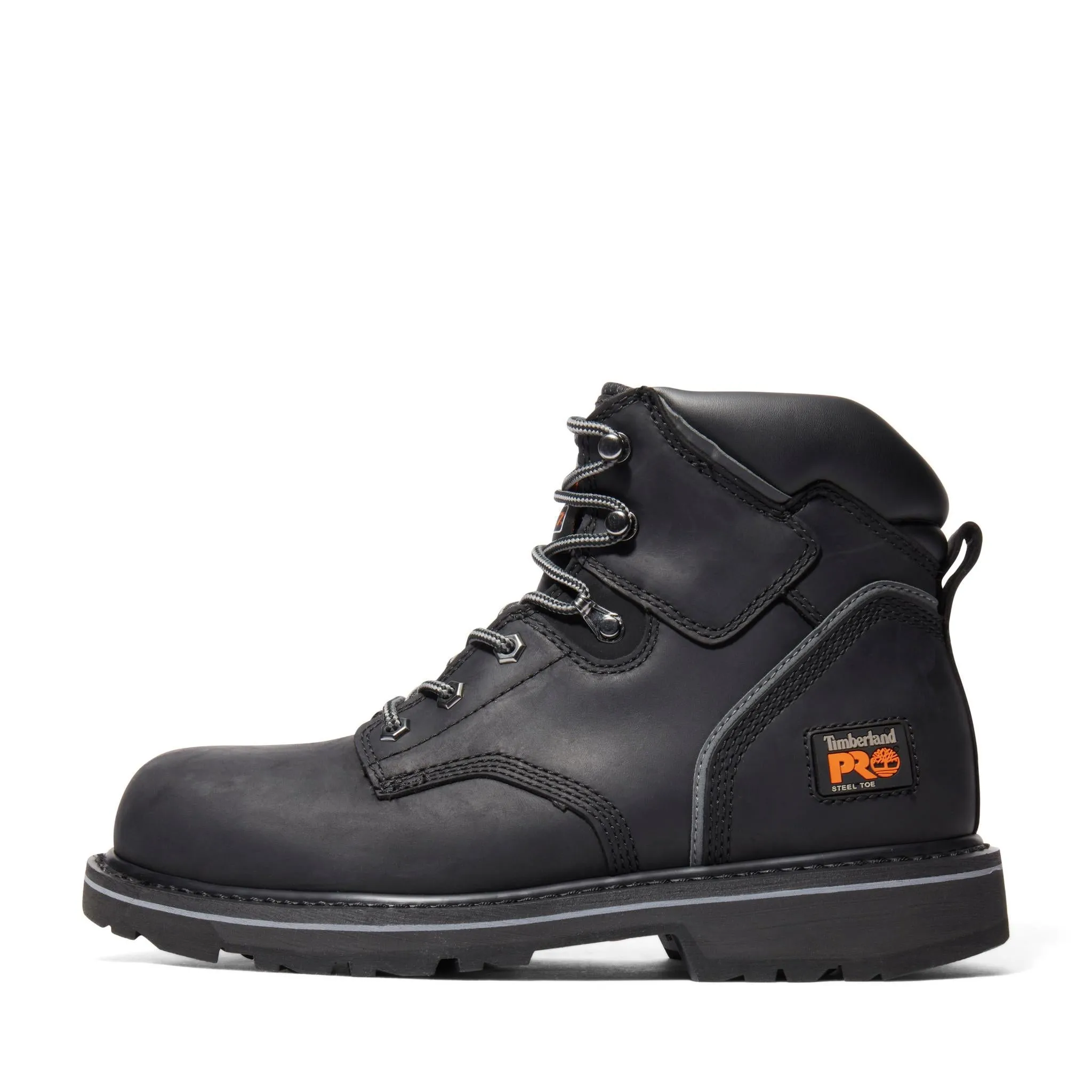 Pit Boss 6 Inch Steel-Toe Work Boot Black