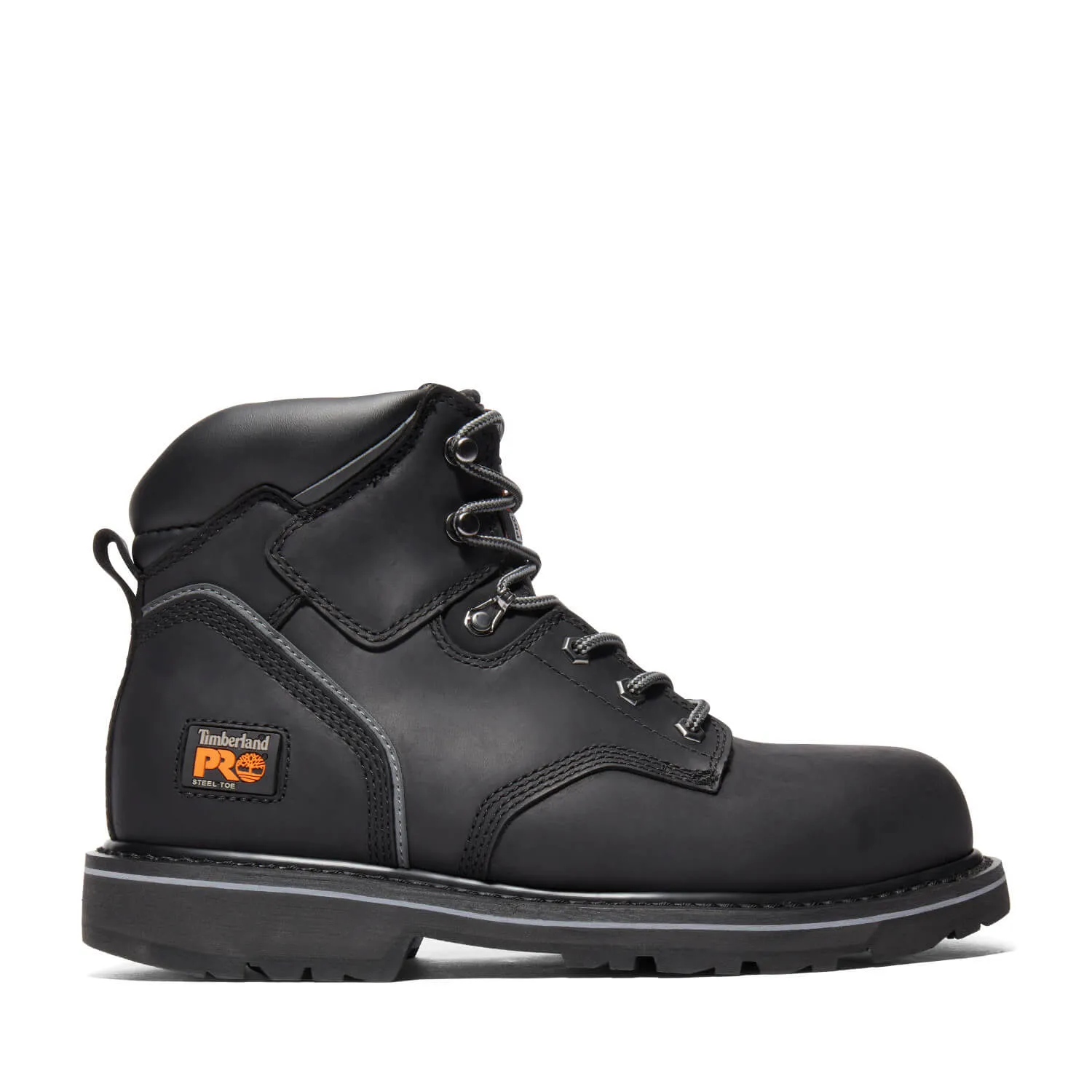 Pit Boss 6 Inch Steel-Toe Work Boot Black