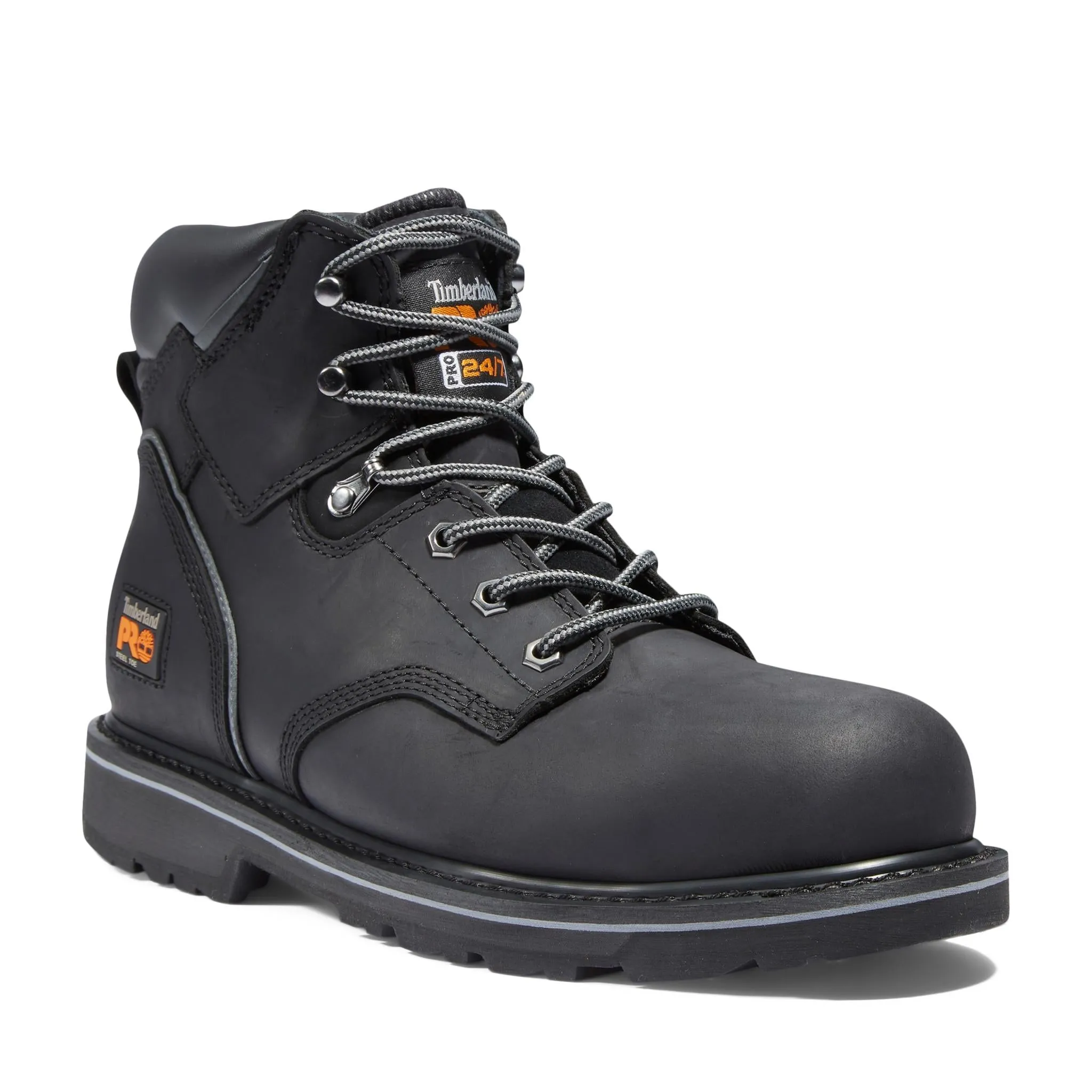 Pit Boss 6 Inch Steel-Toe Work Boot Black