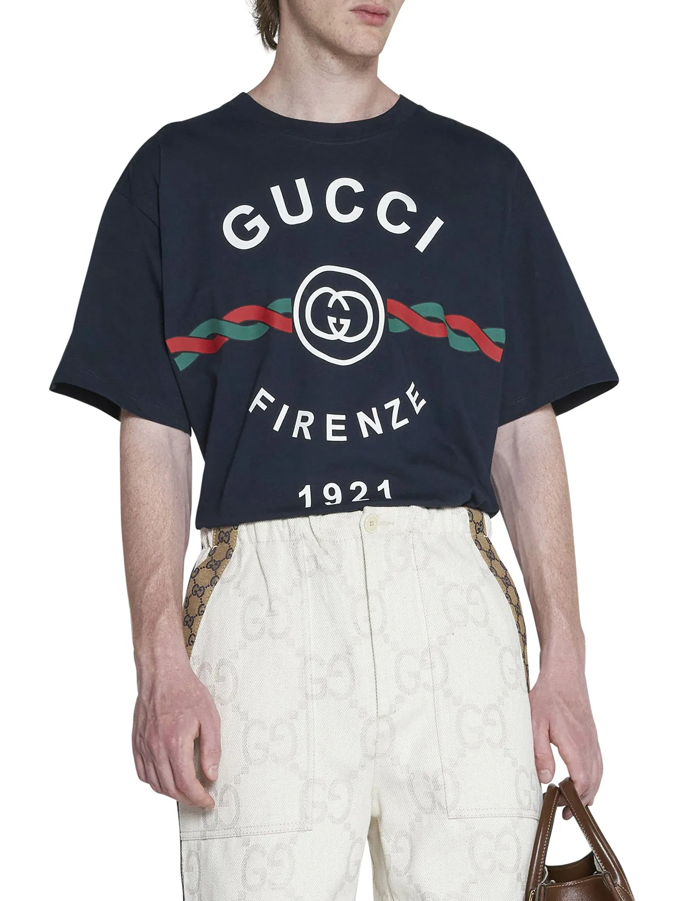 "Gucci Firenze 1921" cotton jersey T-shirt