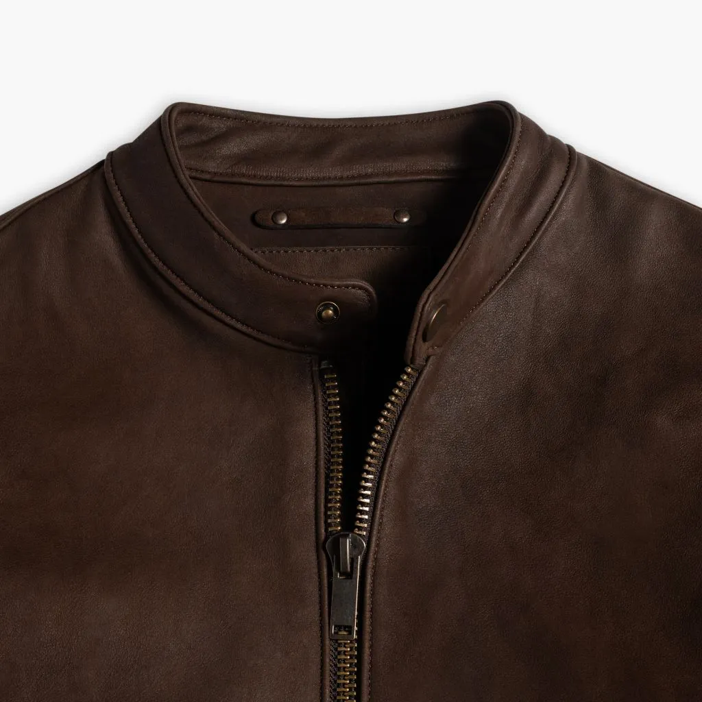 Racer Jacket | Tobacco (Brass Hardware)