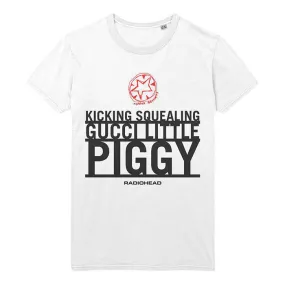 Radiohead Gucci Piggy White T-Shirt