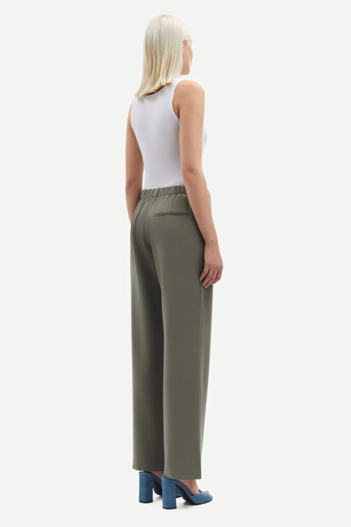 Samse Samse Hoys Straight Leg Pant - Dusty Olive