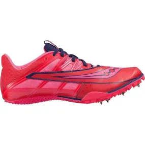 Saucony Spitfire 4 Womens Sprint Running Spikes - Pink