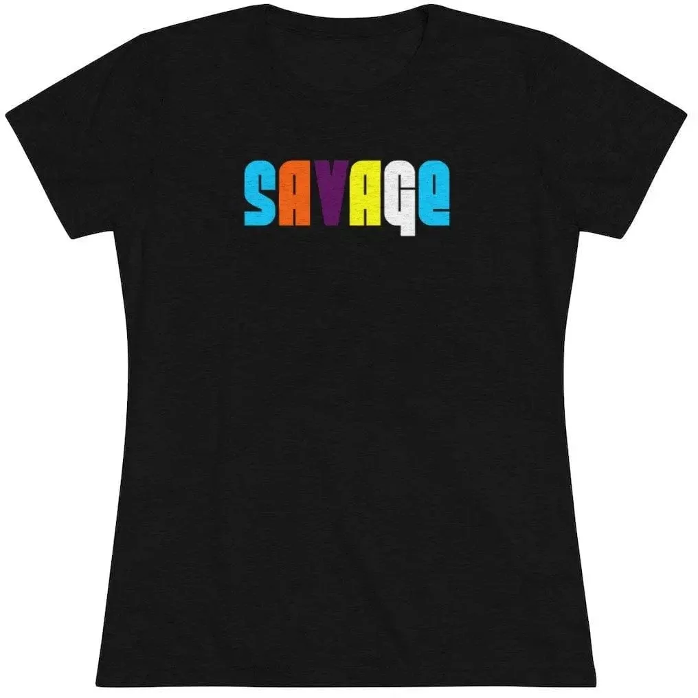 Savage- Women's Triblend Tee