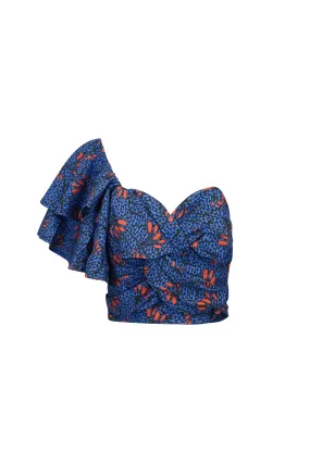 Sobechi One Shoulder Top - Blue AfterGlow | GO OA OG 2.0