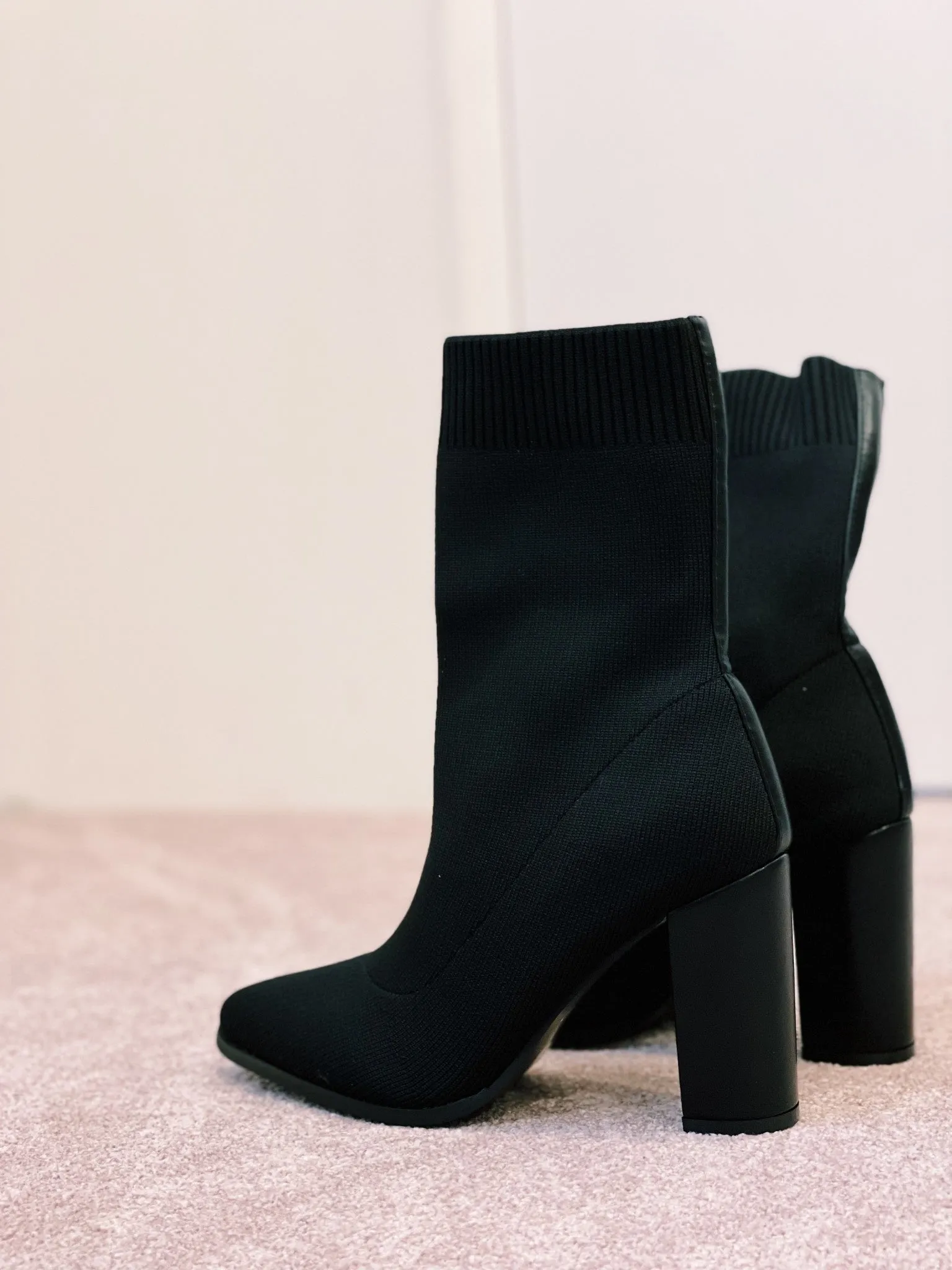 Sock boots black