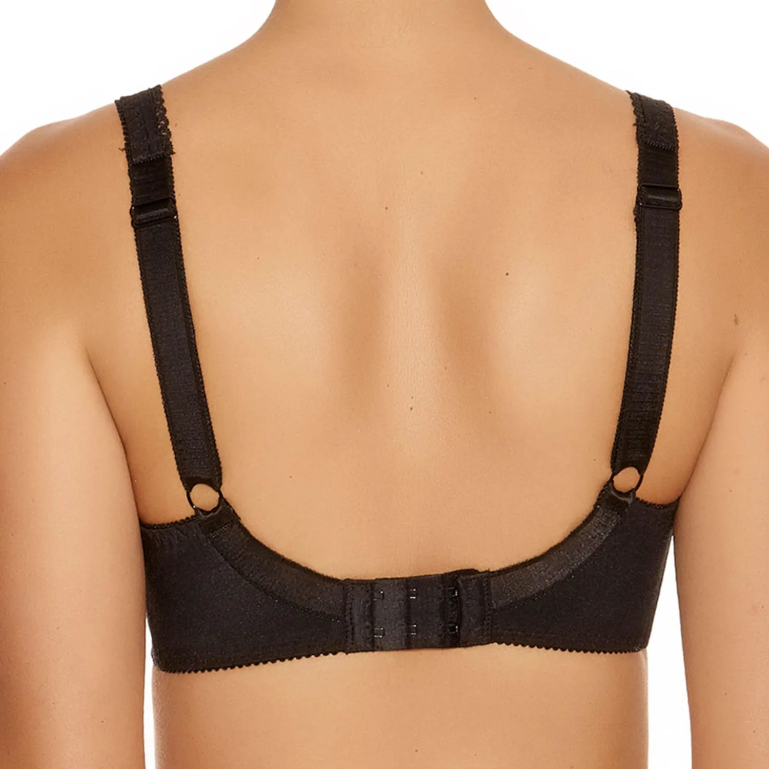 Speciality Cotton & Polyester Smooth Cup Bra - Black