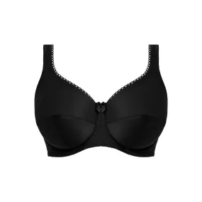 Speciality Cotton & Polyester Smooth Cup Bra - Black