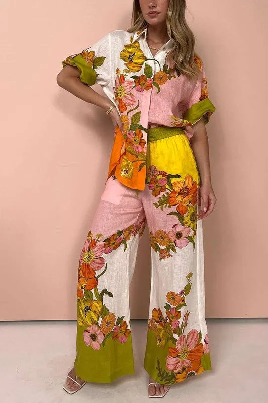 SPENCER FLORAL PANT SET