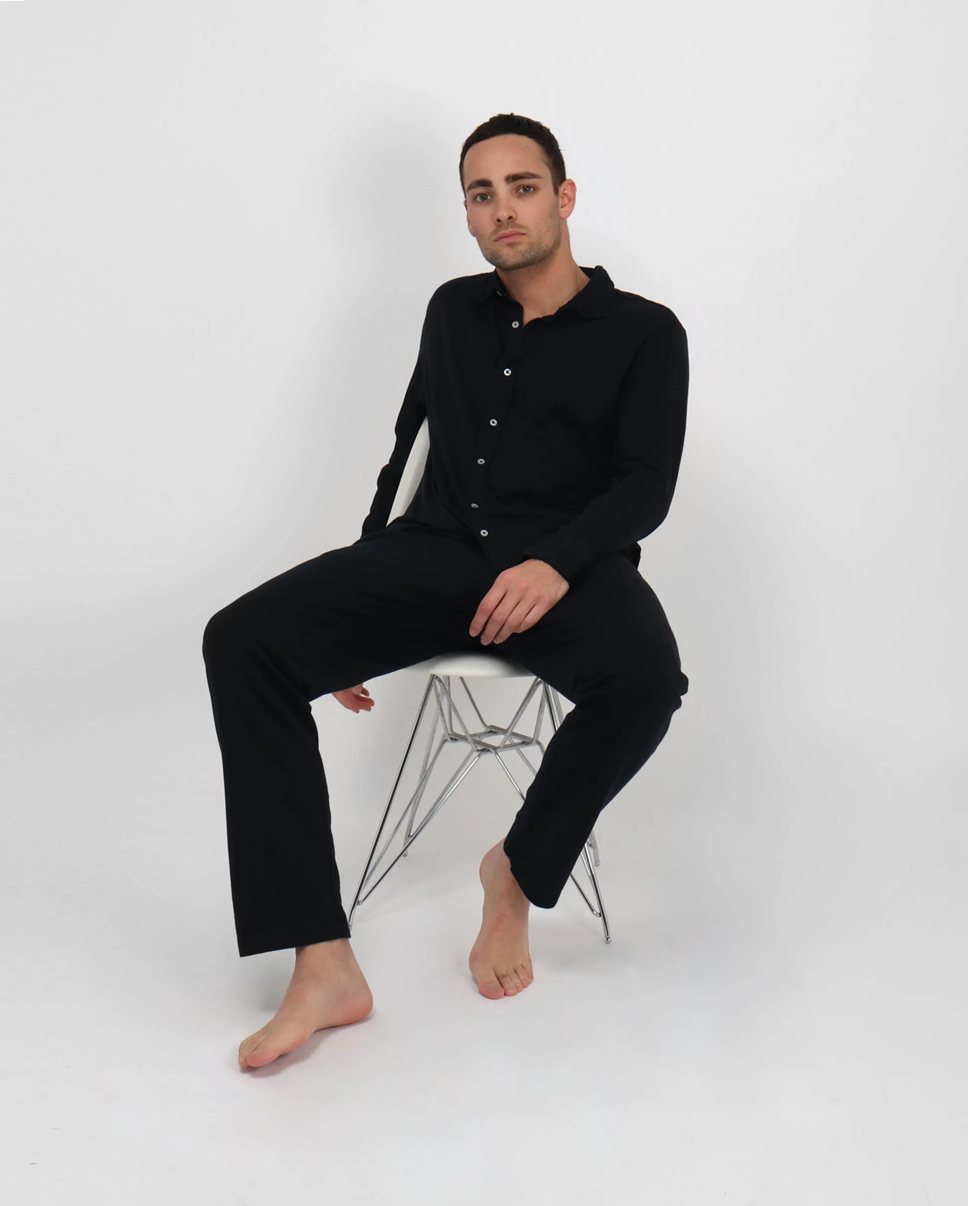 SUPIMA FLEECE EASYPANT / BLACK