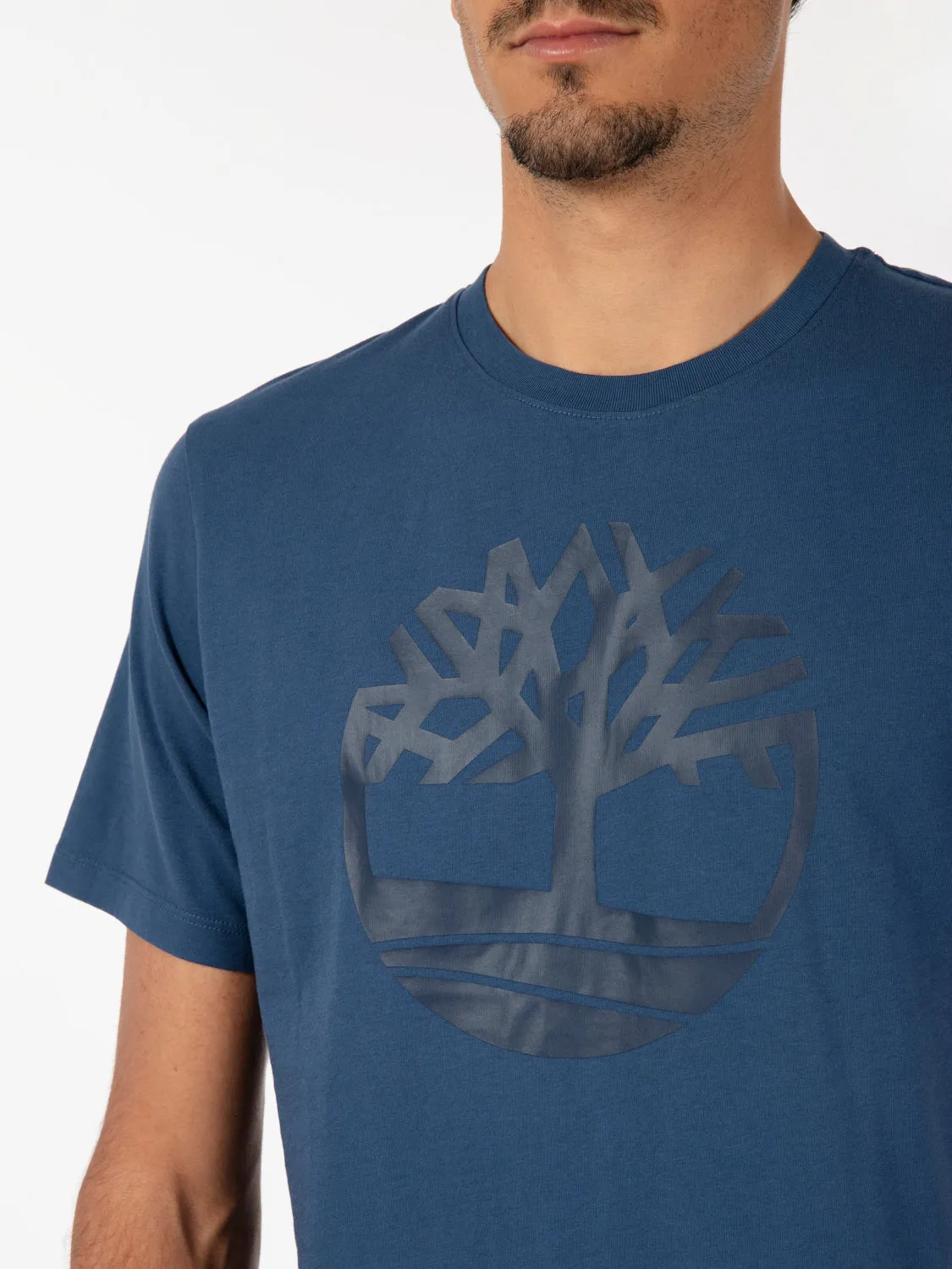 T-shirt Kennebec River Tree Logo blue / dark sapphire