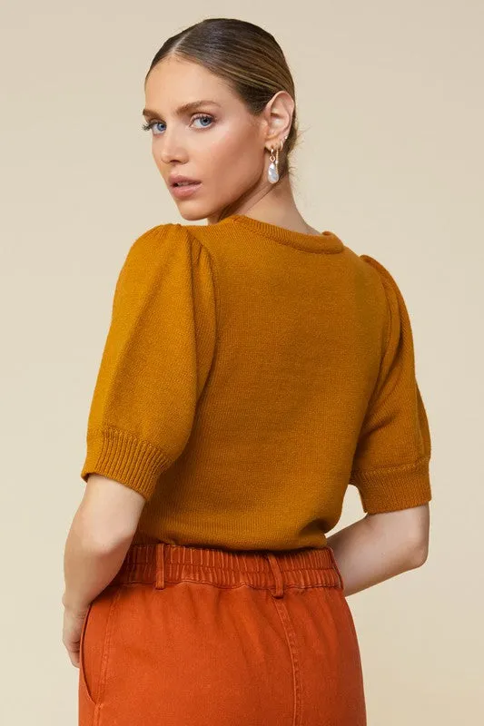 The Eloise Short Sleeve Sweater Top