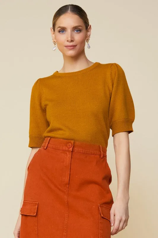 The Eloise Short Sleeve Sweater Top