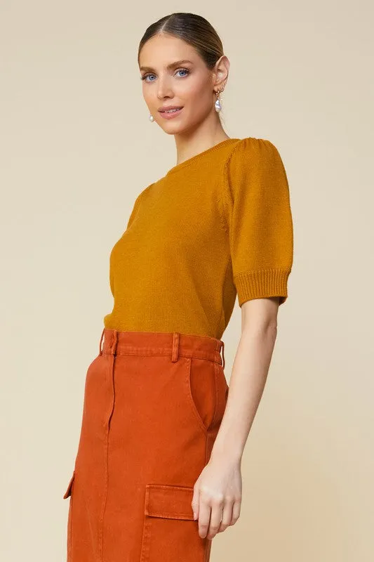 The Eloise Short Sleeve Sweater Top