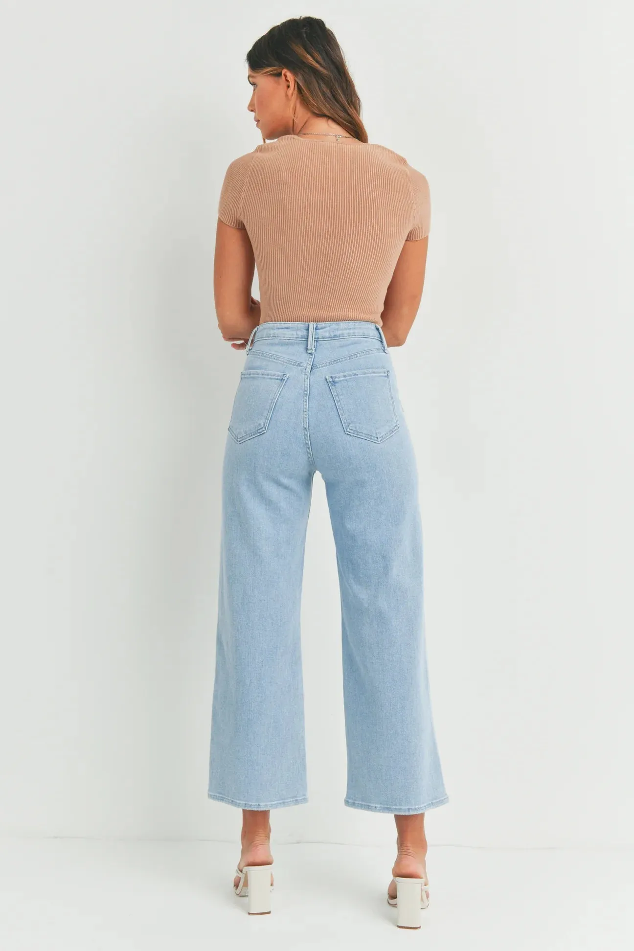 The Hailey Wide Leg Cargo Pocket Jeans