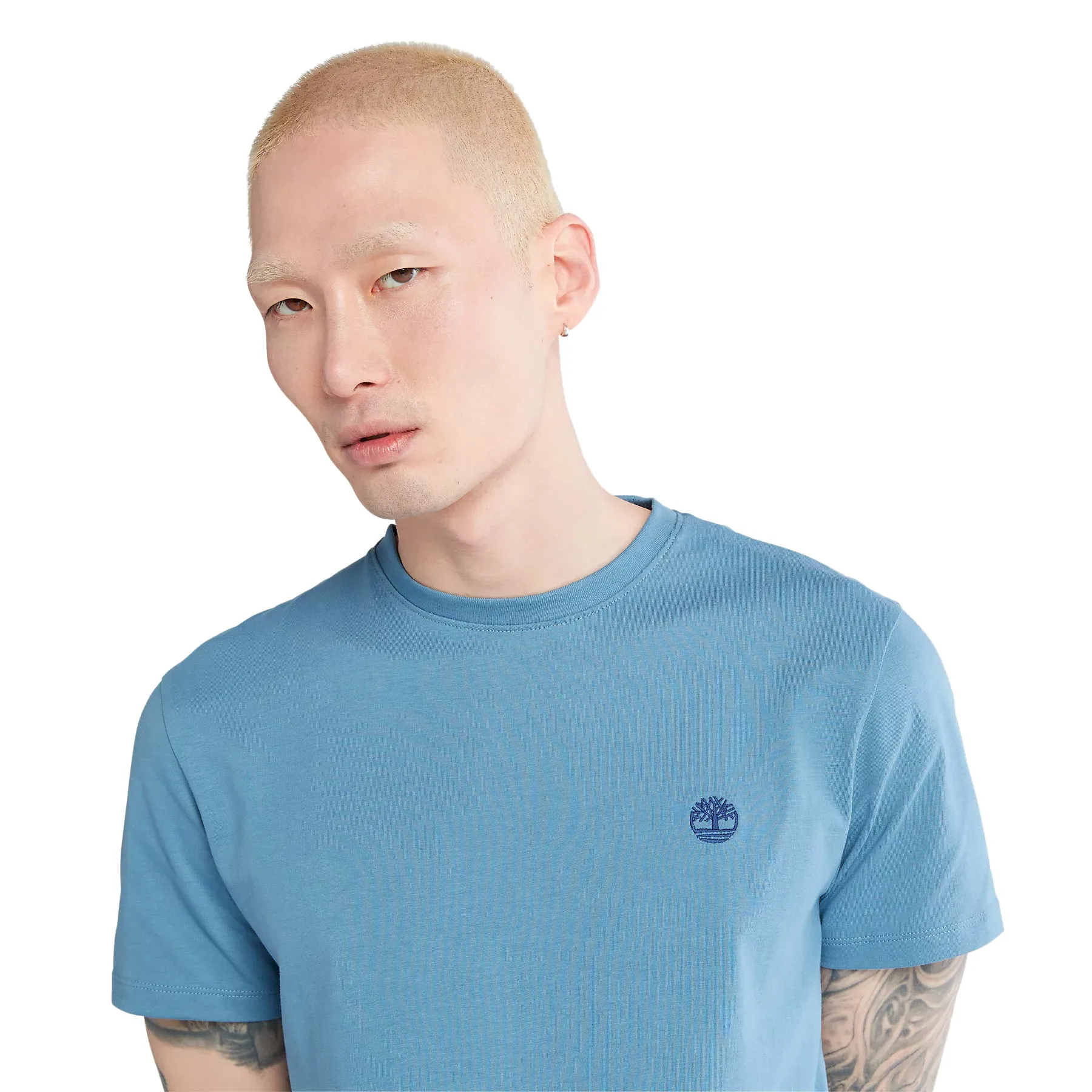 Timberland Mens Crew Neck T Shirt 'Dunstan River Jersey Crew' Slim Fit - Short Sleeved