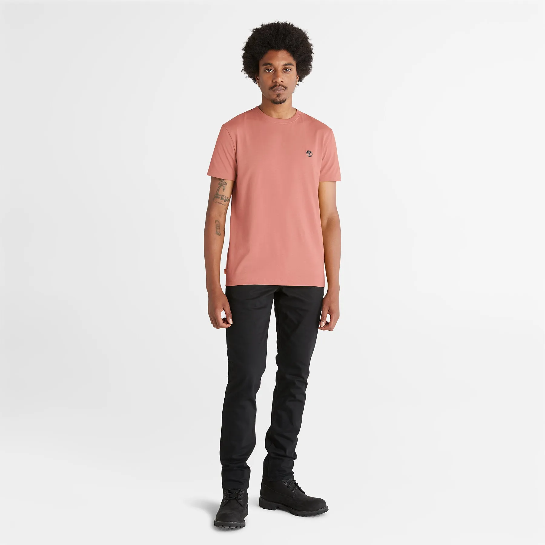 Timberland Mens Crew Neck T Shirt 'Dunstan River Jersey Crew' Slim Fit - Short Sleeved