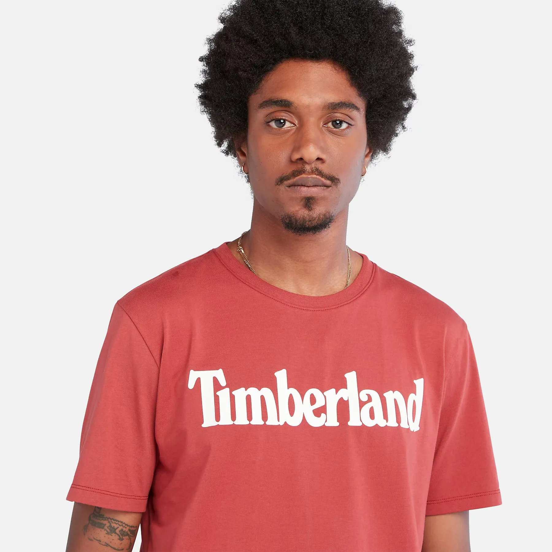 Timberland Mens Jersey T-Shirt 'Kennebec River Linea Tee'