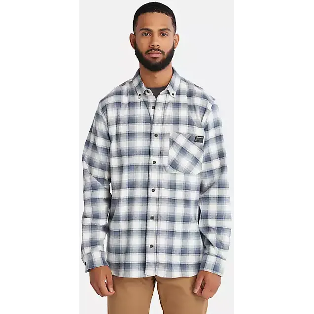 Timberland Pro Men's Woodfort Lightweight Flex Shirt -Indigo- TB0A64AWB05